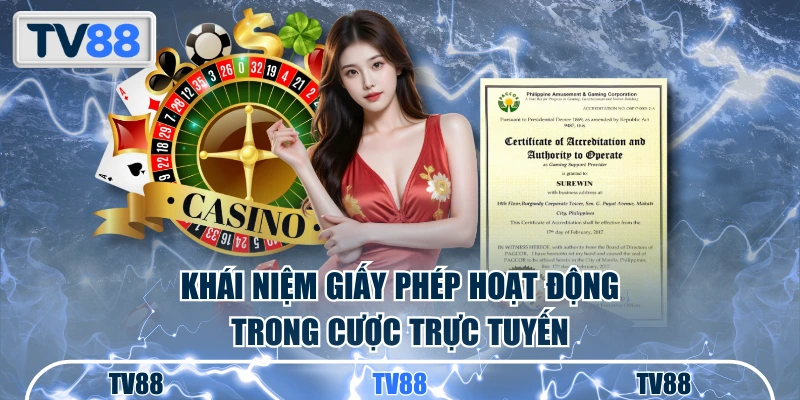 Khái niệm giấy phép hoạt động trong cược trực tuyến