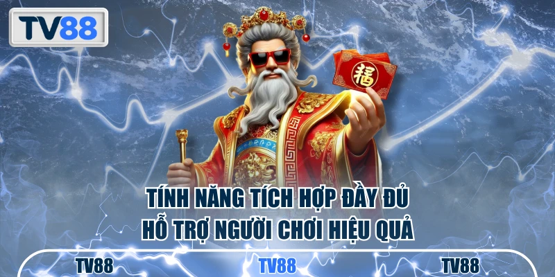 Tính năng tích hợp đầy đủ hỗ trợ người chơi hiệu quả